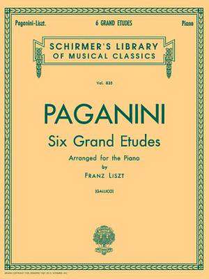 6 Grande Etudes After N. Paganini de Franz Liszt