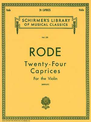 24 Caprices: Violin and Piano de Rode Pierre