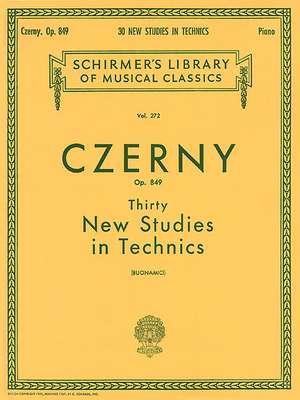 Thirty New Studies in Technics, Op. 849 de Carl Czerny