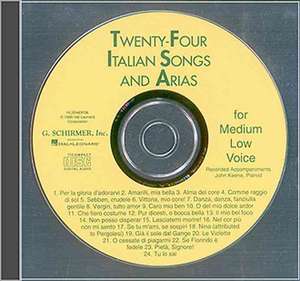 24 Italian Songs and Arias of the 17th and 18th Centuries de Various