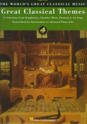 Great Classical Themes: 67 Selections from Symphonies, Chamber Music, Oratorio & Art Song de Hal Leonard Publishing Corporation