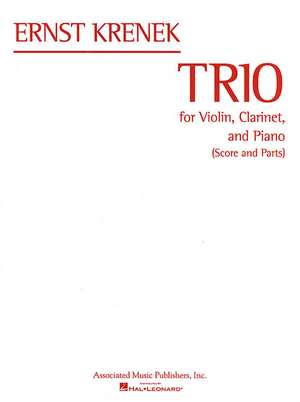 Trio: Score and Parts de Krenek Ernst