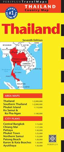 Thailand Travel Map Seventh Edition de Periplus Editors