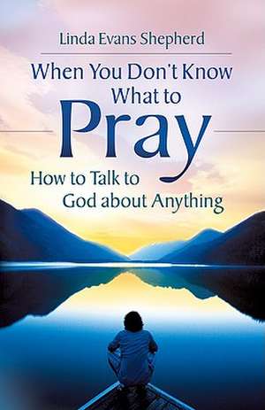 When You Don't Know What to Pray: How to Talk to God about Anything de Linda Evans Shepherd