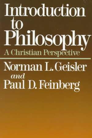 Introduction to Philosophy de P Geisler