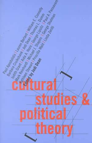 Cultural Studies and Political Theory de Jodi Dean