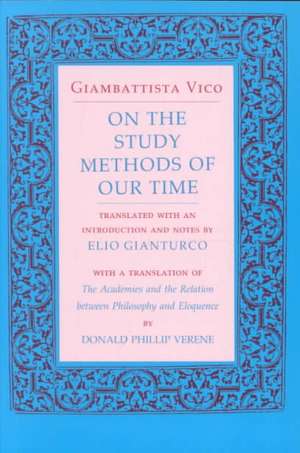 On the Study Methods of Our Time de Giambattista Vico