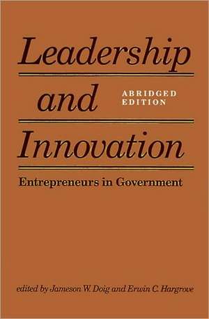 Leadership and Innovation Abridged 2e de Doig