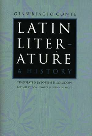 Latin Literature de Conte