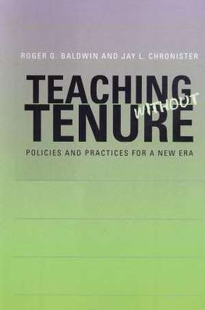 Teaching Without Tenure de Baldwin