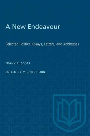 A New Endeavour de Frank R Scott