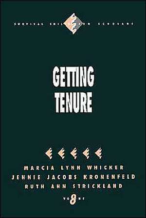 Getting Tenure de Marcia Lynn Whicker