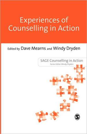 Experiences of Counselling in Action de Dave Mearns