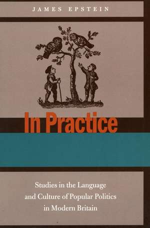 In Practice: Studies in the Language and Culture of Popular Politics in Modern Britain de James Epstein