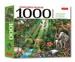 Asian Rainforest Wildlife - 1000 Piece Jigsaw Puzzle: Finished Size 29 in X 20 inch (74 x 51 cm) de Hue Huynh