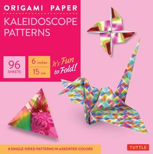 Origami Paper - Kaleidoscope Patterns - 6" - 96 Sheets: Tuttle Origami Paper: Origami Sheets Printed with 8 Different Patterns: Instructions for 6 Projects Included de Tuttle Studio