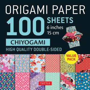 Origami Paper 100 Sheets Chiyogami 6" (15 cm): Tuttle Origami Paper: Double-Sided Origami Sheets Printed with 12 Different Patterns (Instructions for 5 Projects Included) de Tuttle Studio