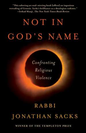 Not in God's Name de Jonathan Sacks