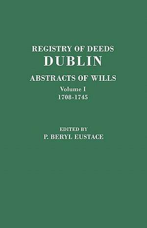 Registry of Deeds, Dublin de P. Beryl Eustace