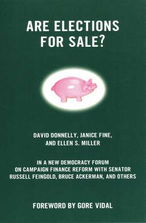 Are Elections for Sale? de David Donnelly