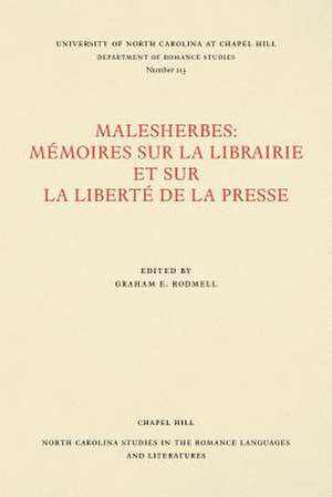 Malesherbes de Graham E. Rodmell