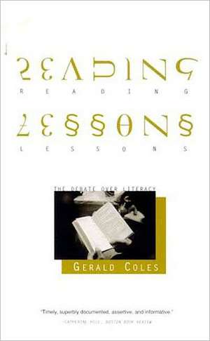 Reading Lessons de Gerald Coles