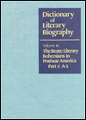 Dictionary of Literary Biography: The Beats de Gale Cengage