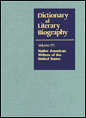 Dictionary of Literary Biography: Native American Writers de Layman