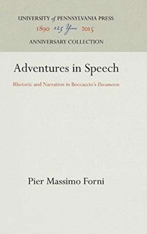 Adventures in Speech de Pier Massimo Forni