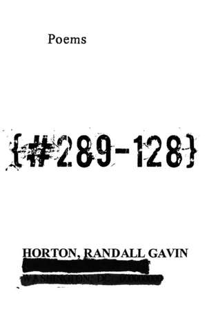 {#289-128} de Randall Horton