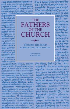 Commentary on Zechariah de Didymus the Blind