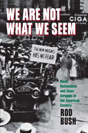 We Are Not What We Seem – Black Nationalism and Class Struggle in the American Century de Roderick D. Bush