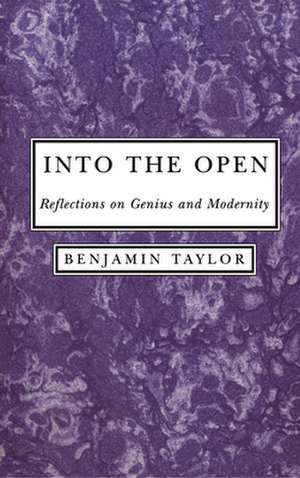 Into the Open – Reflections on Genius and Modernity de Benjamin Taylor