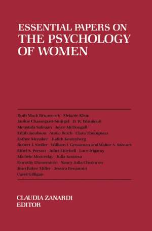 Essential Papers on the Psychology of Women de Claudia Zanardi