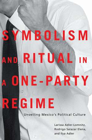 Symbolism and Ritual in a One-Party Regime: Unveiling Mexico's Political Culture de Larissa Adler-Lomnitz