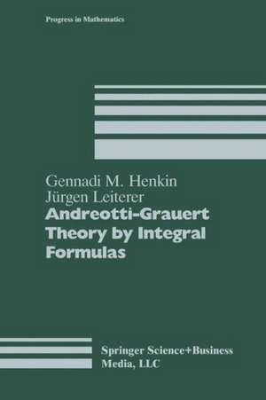 Andreotti-Grauert Theory by Integral Formulas de Chenkin