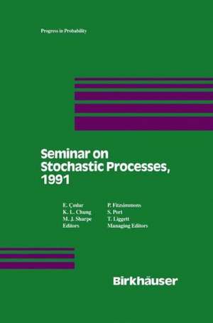 Seminar on Stochastic Processes, 1991 de E. Cinlar