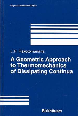 A Geometric Approach to Thermomechanics of Dissipating Continua de Lalao Rakotomanana