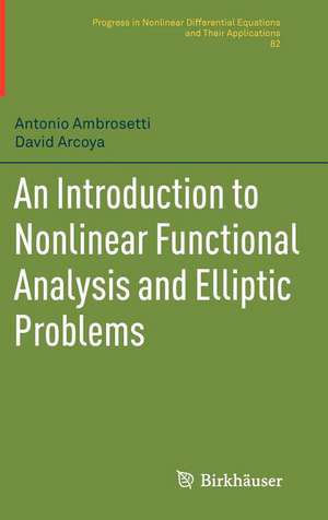 An Introduction to Nonlinear Functional Analysis and Elliptic Problems de Antonio Ambrosetti