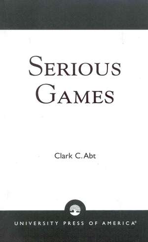 Serious Games de Clark C. Abt