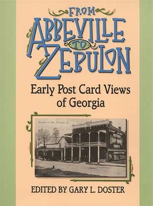 From Abbeville to Zebulon: Early Post Card Views of Georgia de Gary L. Doster