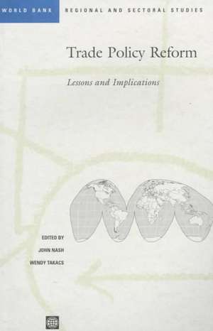 Trade Policy Reform: Lessons and Implications de Undp-World Bank Trade Expansion Program