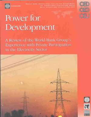 Power for Development: A Review of the World Bank Group's Experience with Private Participation in the Electricity Sector de Fernando Manibog