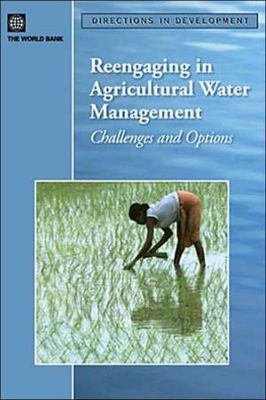 Reengaging in Agricultural Water Management: Challenges and Options de World Bank Group