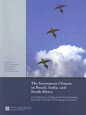 The Investment Climate in Brazil, India, and South Africa: A Comparison of Approaches for Sustaining Economic Growth in Emerging Economies de Qimiao Fan