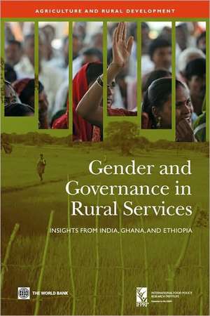 Gender and Governance in Rural Services de World Bank