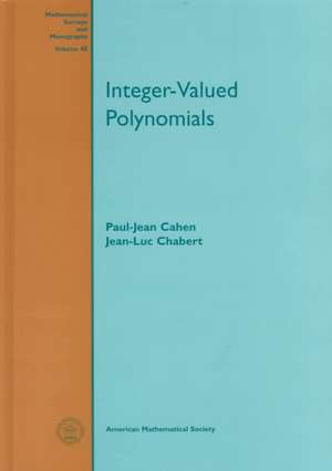 Integer-Valued Polynomials de Paul-Jean Cahen