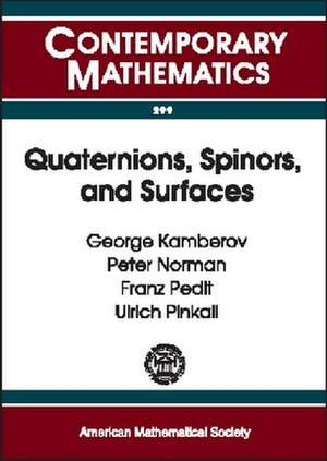 Quaternions, Spinors, and Surfaces de George Kamberov