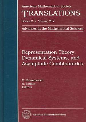 Representation Theory, Dynamical Systems, and Asymptotic Combinatorics de V. Kaimanovich