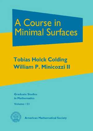 Course in Minimal Surfaces de Tobias Holck Colding